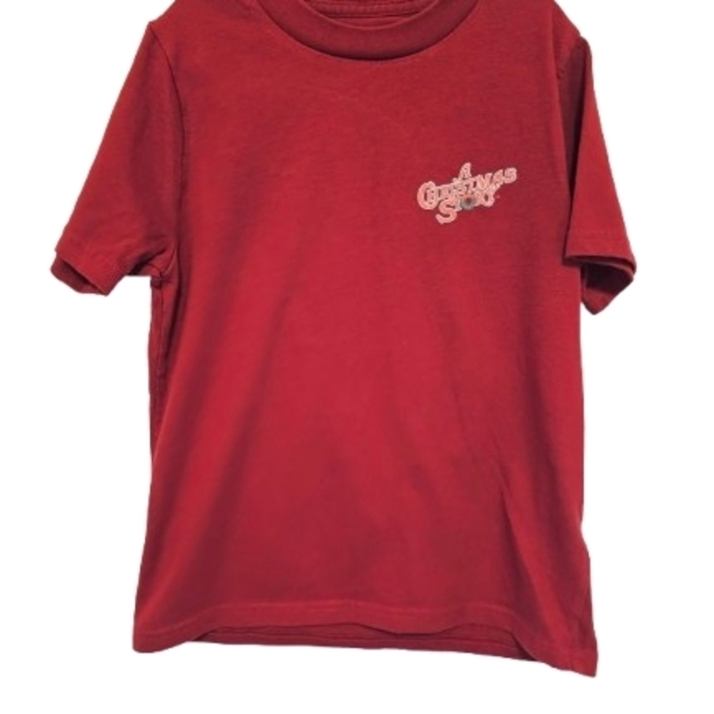 Abercrombie Kids Red Christmas Story Graphic Tee Boys Size 9/10